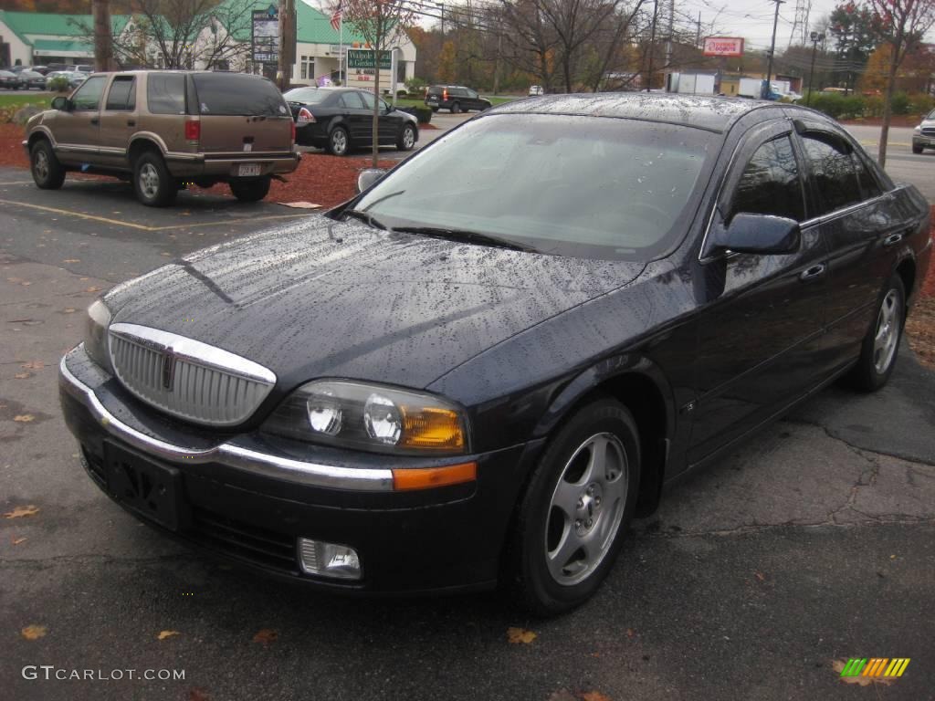 2001 LS V8 - Pearl Blue Metallic / Medium Parchment photo #7