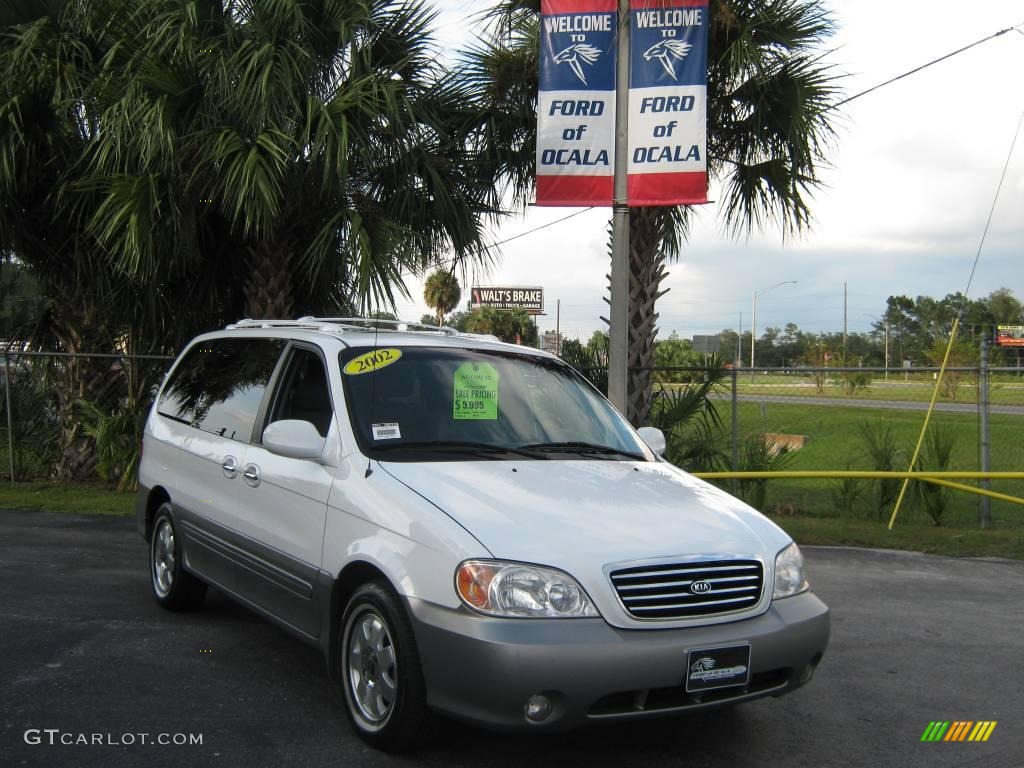 2002 Sedona EX - Clear White / Gray photo #1