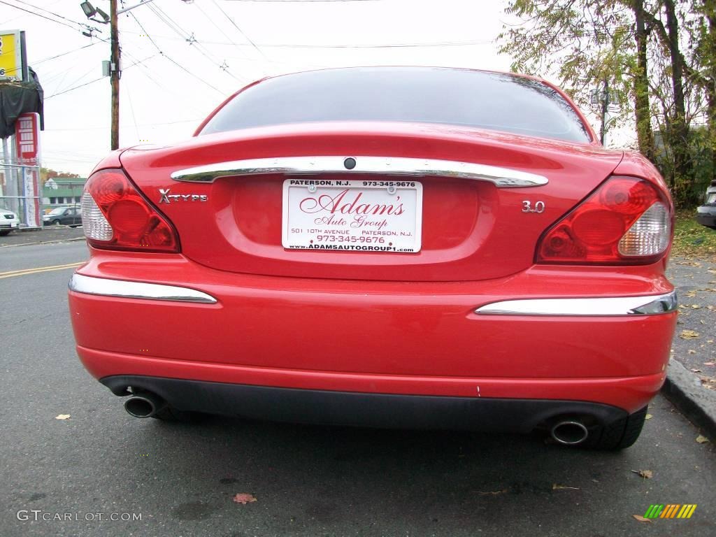 2002 X-Type 3.0 - Phoenix Red / Ivory photo #4