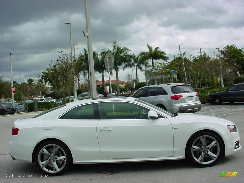 2008 A5 3.2 quattro Coupe - Ibis White / Black photo #6