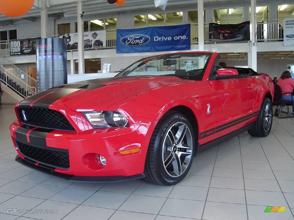 2010 Mustang Shelby GT500 Convertible - Torch Red / Charcoal Black photo #1