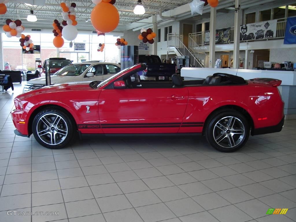 2010 Mustang Shelby GT500 Convertible - Torch Red / Charcoal Black photo #2