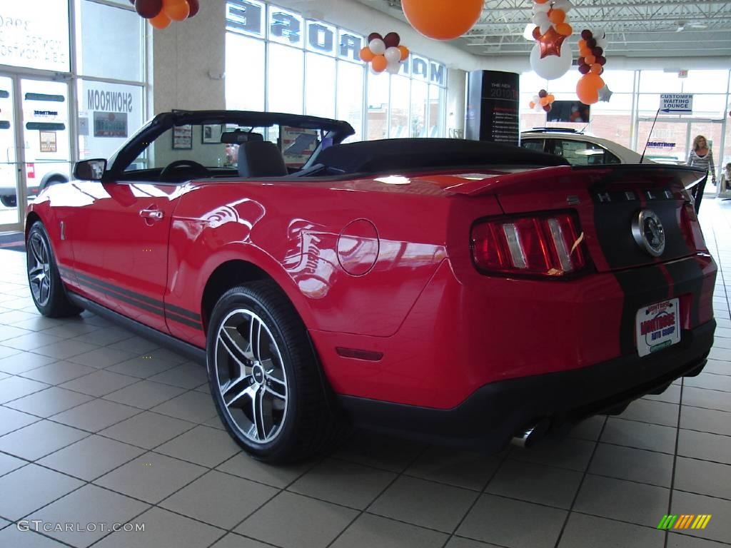 2010 Mustang Shelby GT500 Convertible - Torch Red / Charcoal Black photo #3