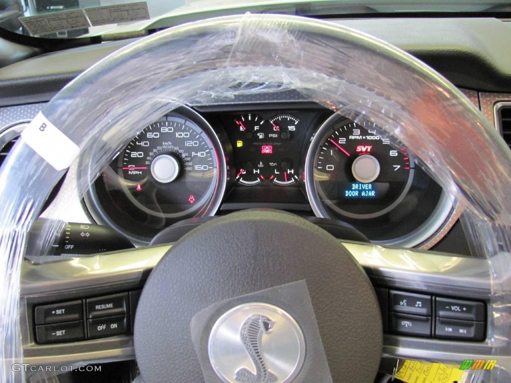 2010 Mustang Shelby GT500 Convertible - Performance White / Charcoal Black photo #29
