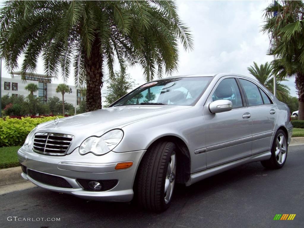Iridium Silver Metallic 2005 Mercedes-Benz C 230 Kompressor Sedan Exterior Photo #2068557