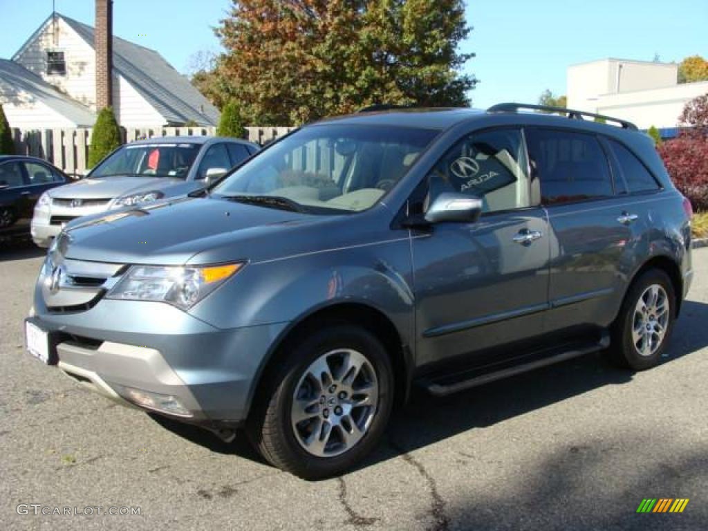 2007 MDX Technology - Steel Blue Metallic / Taupe photo #3