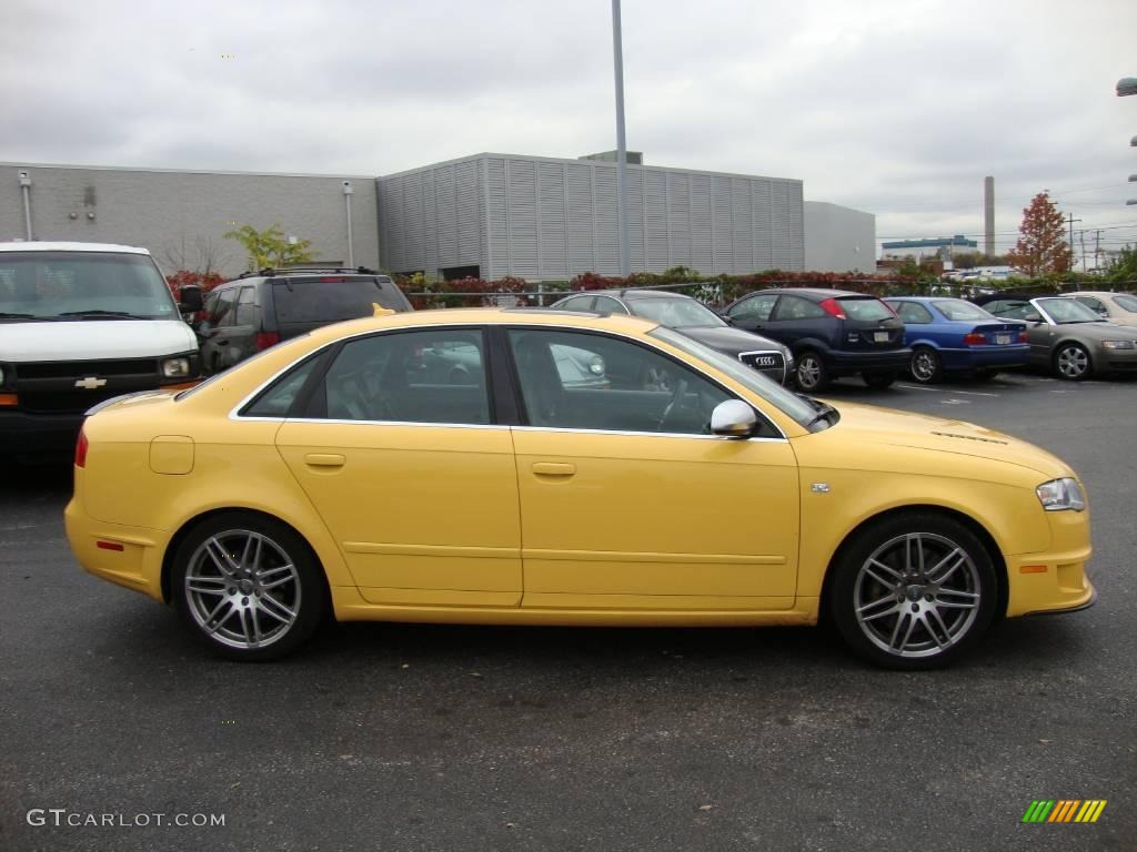 2008 S4 4.2 quattro Sedan - Imola Yellow / Black/Black photo #5