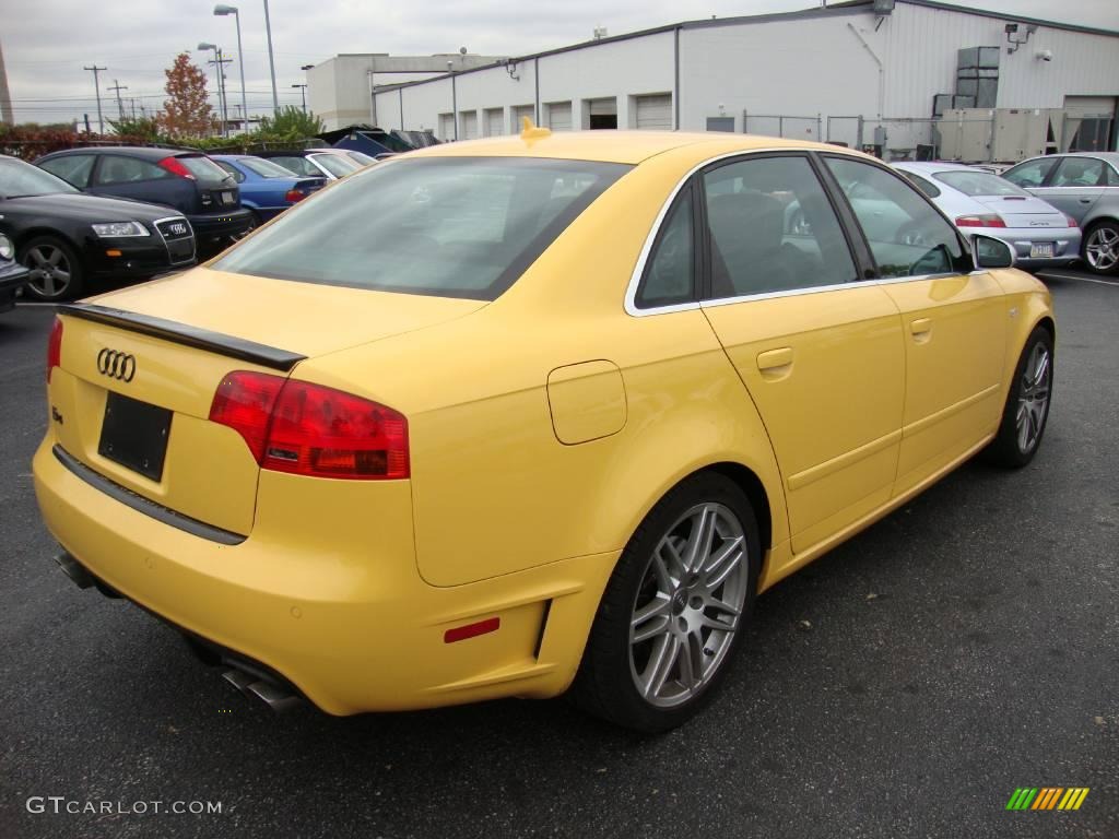 2008 S4 4.2 quattro Sedan - Imola Yellow / Black/Black photo #6
