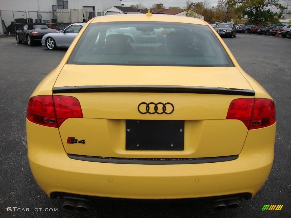 2008 S4 4.2 quattro Sedan - Imola Yellow / Black/Black photo #7