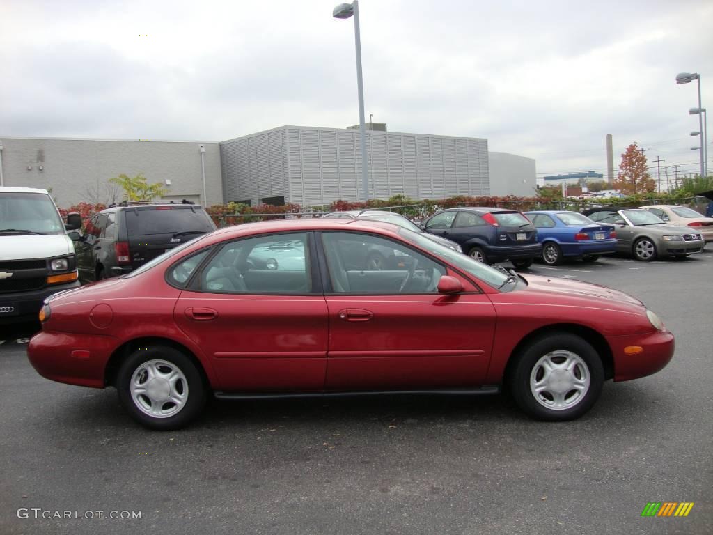 1997 Taurus GL - Toreador Red Metallic / Grey photo #6