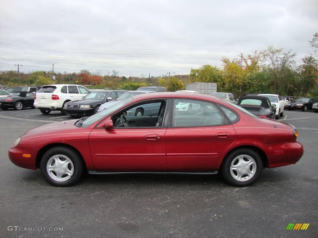 1997 Taurus GL - Toreador Red Metallic / Grey photo #10