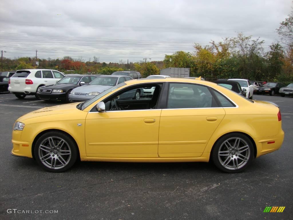 2008 S4 4.2 quattro Sedan - Imola Yellow / Black/Black photo #9