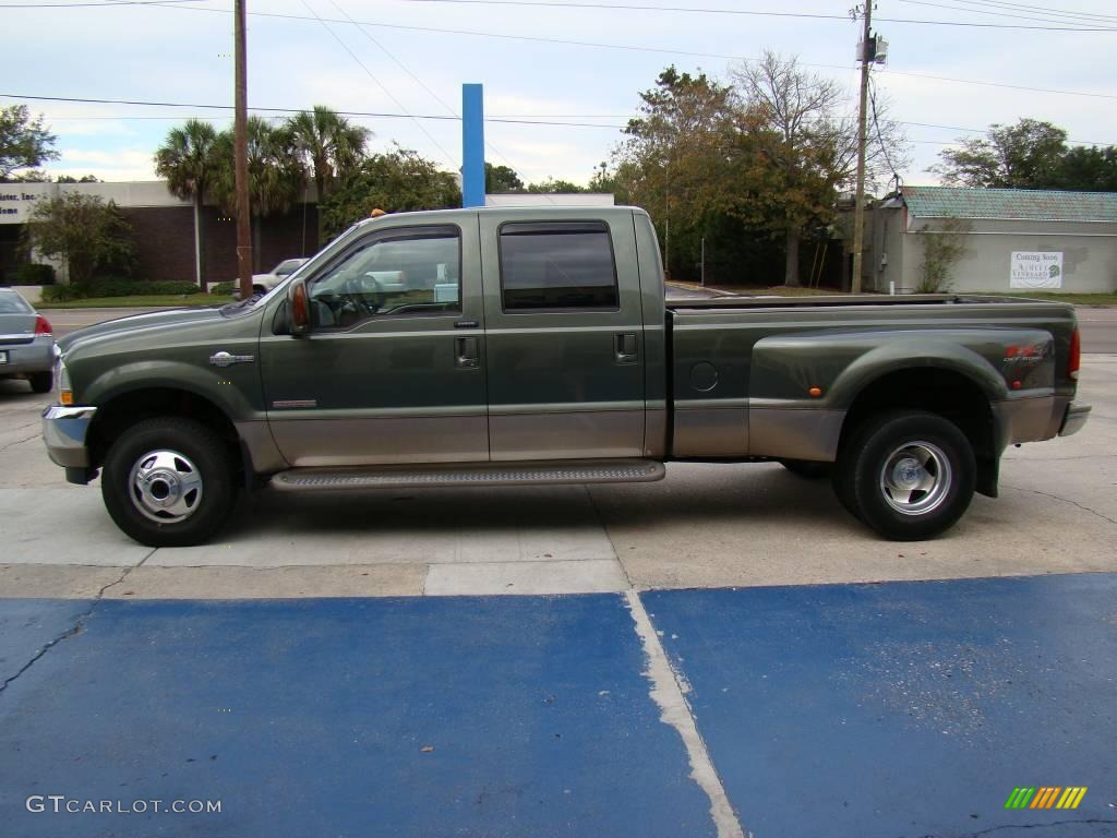 Estate Green Metallic 2004 Ford F350 Super Duty King Ranch Crew Cab 4x4 Dually Exterior Photo #20691687