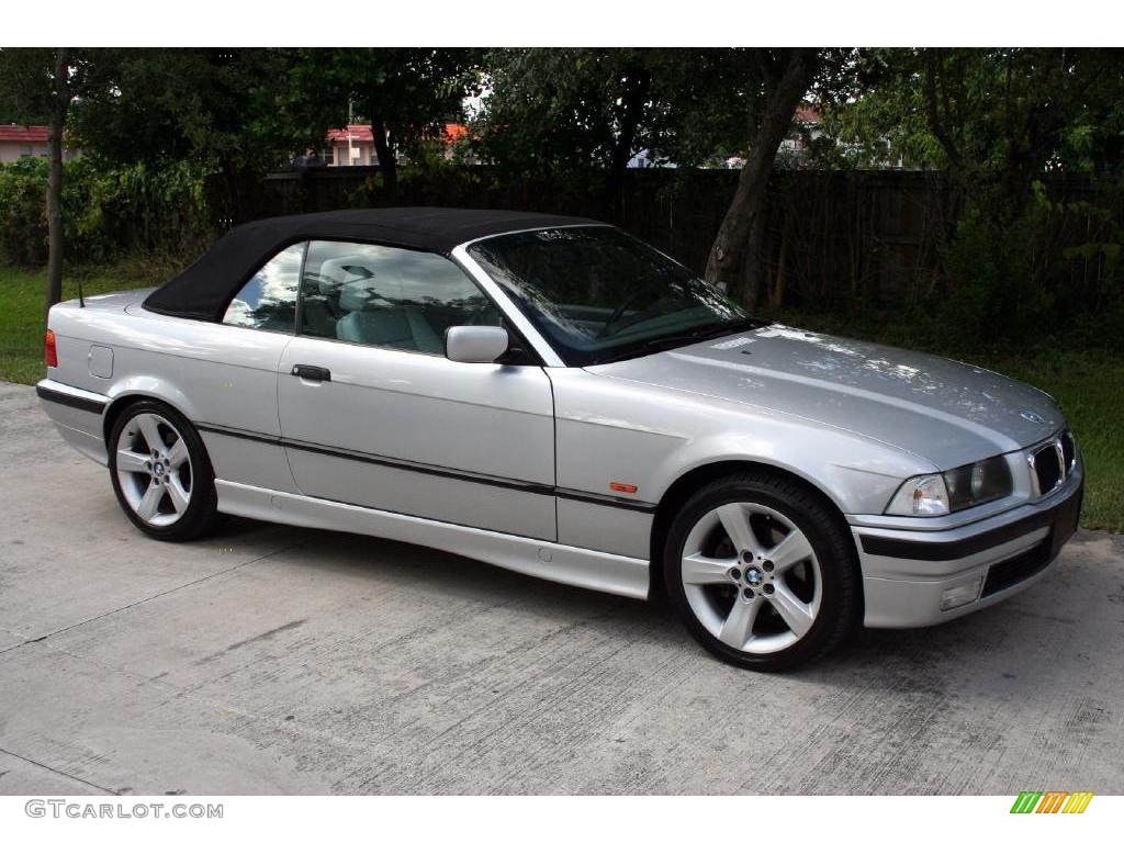 1998 3 Series 323i Convertible - Arctic Silver Metallic / Gray photo #39