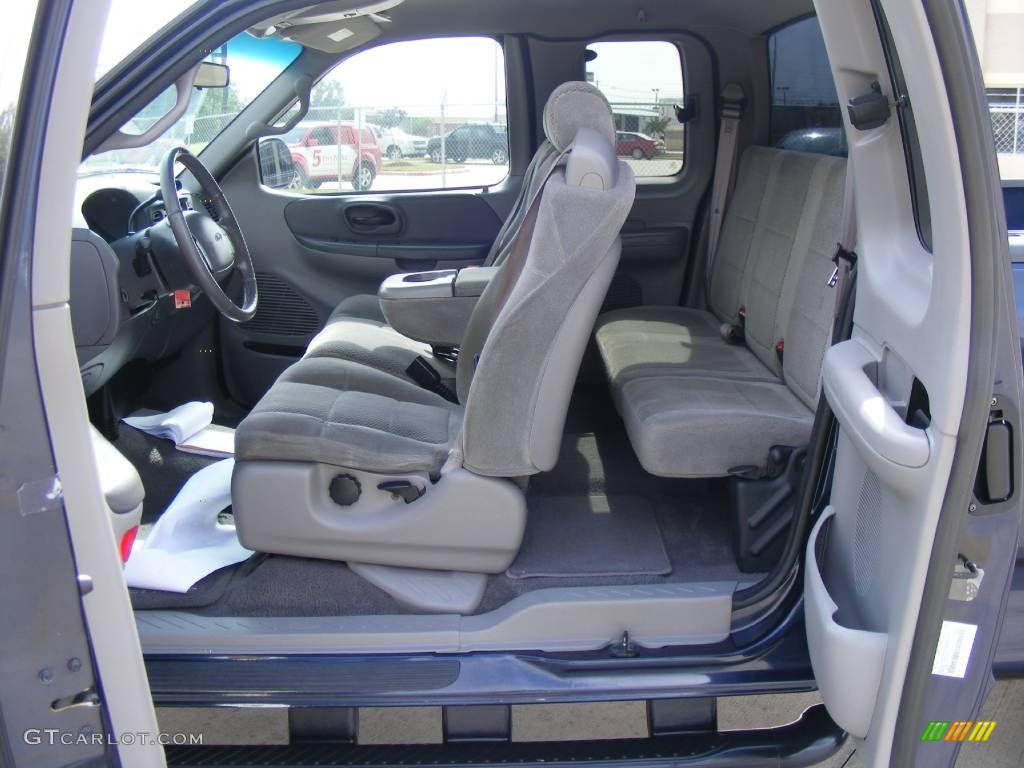 2002 F150 XLT SuperCab 4x4 - True Blue Metallic / Dark Graphite photo #35