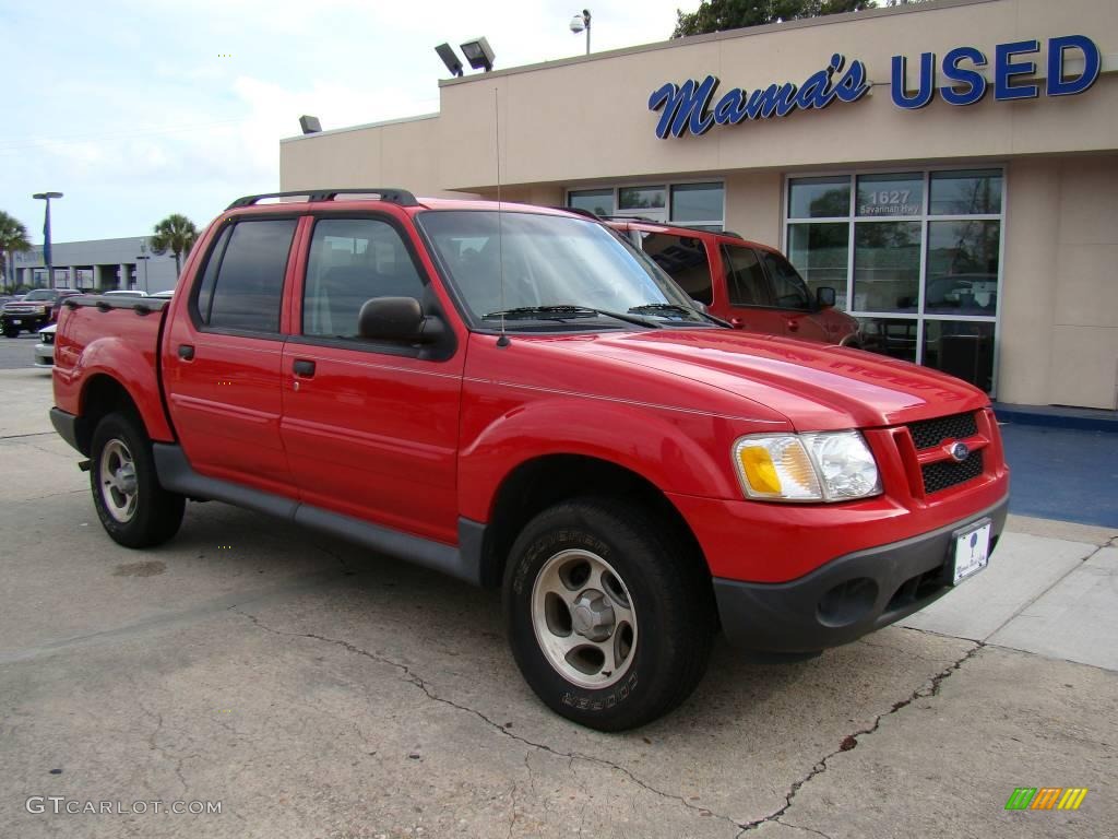 2005 Explorer Sport Trac XLS - Bright Red / Medium Dark Flint photo #2