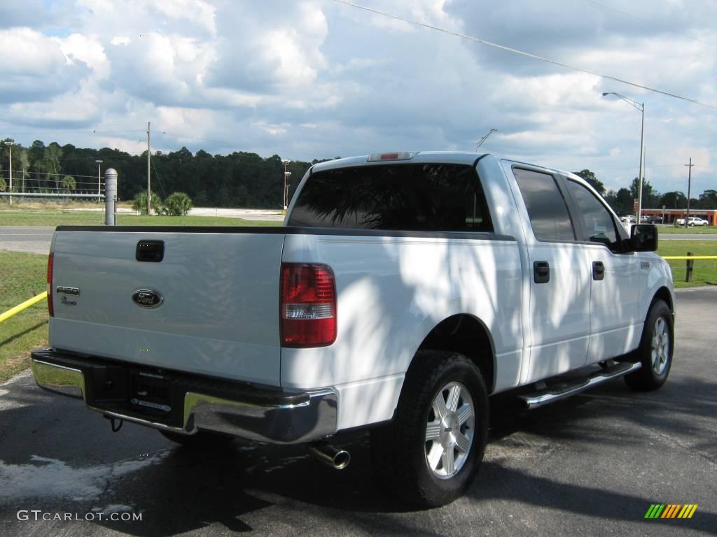 2005 F150 XLT SuperCrew - Oxford White / Tan photo #3