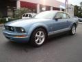 2007 Windveil Blue Metallic Ford Mustang V6 Premium Convertible  photo #2