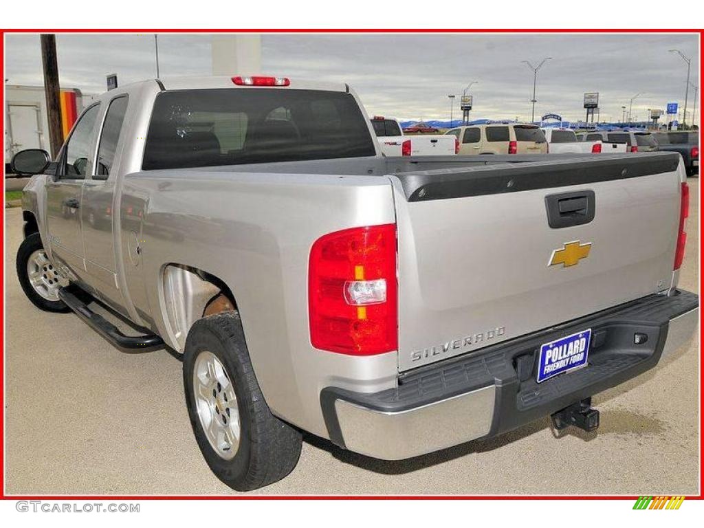 2008 Silverado 1500 LT Extended Cab - Silver Birch Metallic / Dark Titanium photo #3