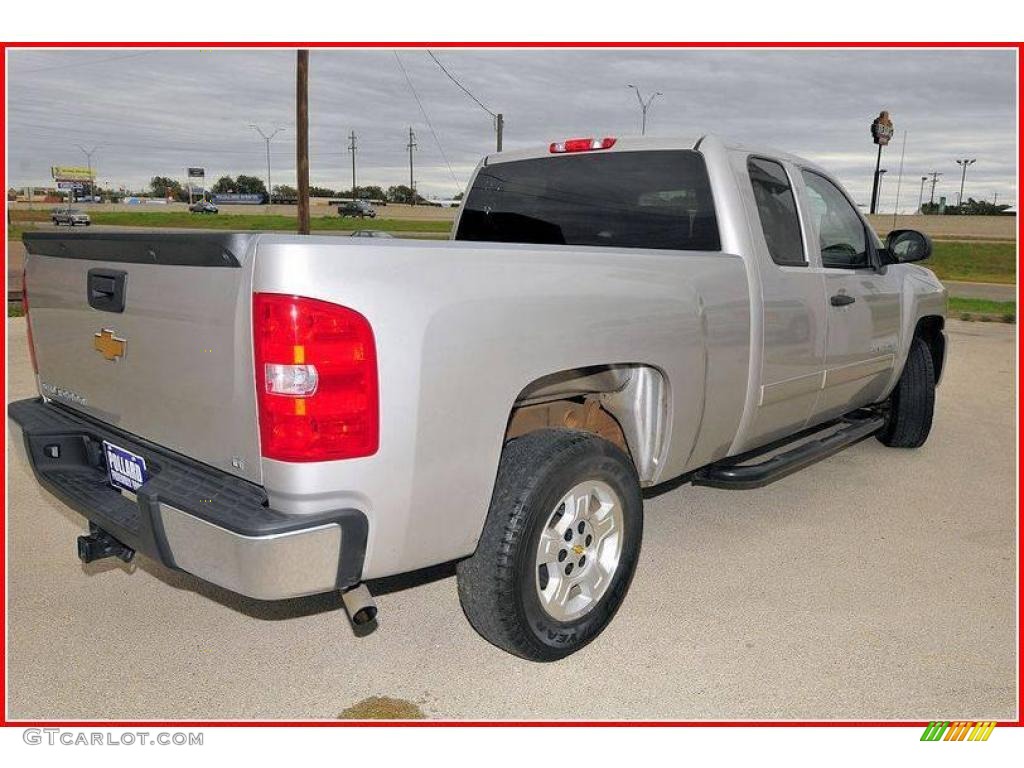 2008 Silverado 1500 LT Extended Cab - Silver Birch Metallic / Dark Titanium photo #8