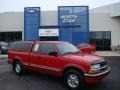 2000 Victory Red Chevrolet S10 LS Extended Cab 4x4  photo #1