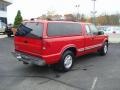 2000 Victory Red Chevrolet S10 LS Extended Cab 4x4  photo #3