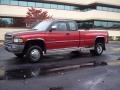 1996 Colorado Red Dodge Ram 3500 Laramie Extended Cab Dually 4x4 #20663350