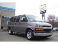 2010 Graystone Metallic Chevrolet Express LT 1500 AWD Passenger Van  photo #3