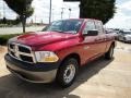 2010 Inferno Red Crystal Pearl Dodge Ram 1500 ST Quad Cab  photo #1