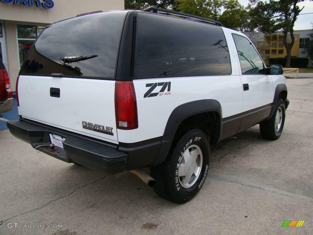 1997 Tahoe Z71 4x4 - Olympic White / Pewter photo #8