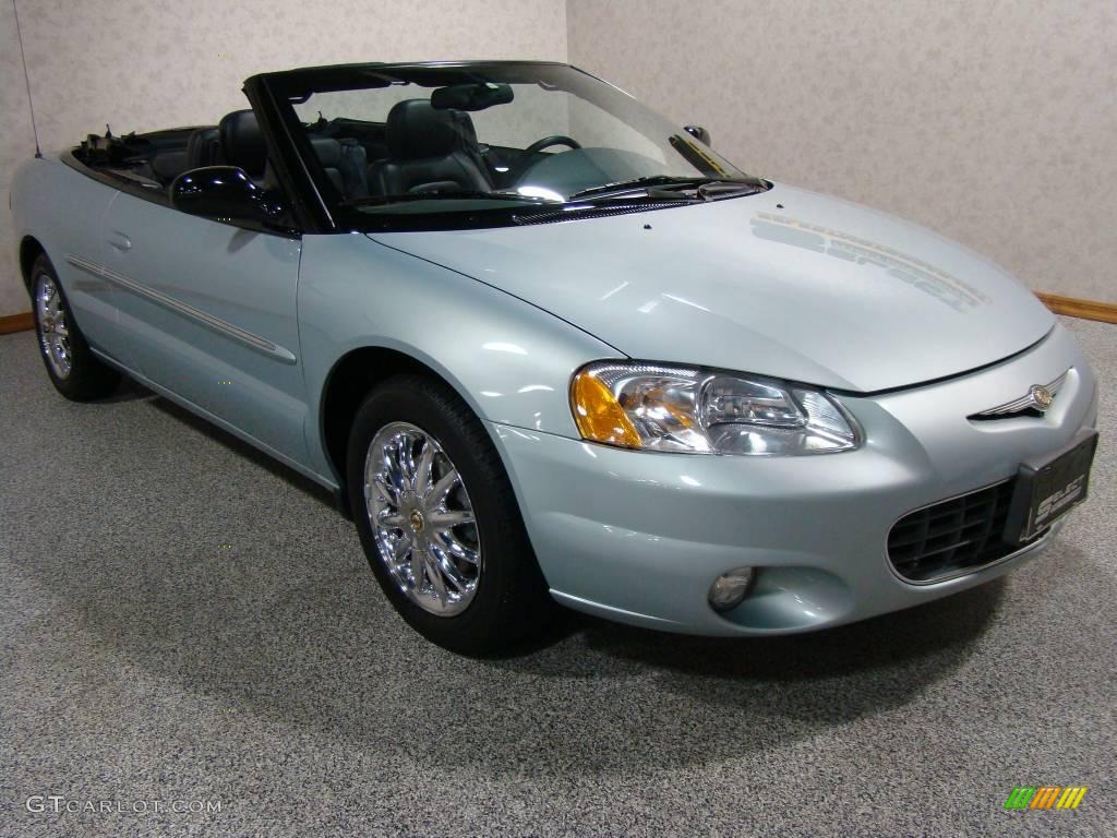 2002 Sebring Limited Convertible - Sterling Blue Satin Glow / Deep Royal Blue photo #3