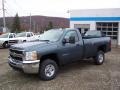 2009 Blue Granite Metallic Chevrolet Silverado 2500HD Work Truck Regular Cab 4x4  photo #1