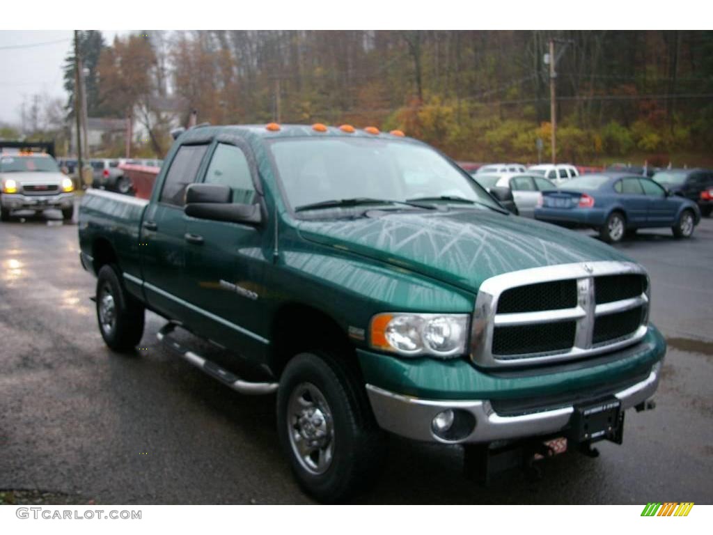 2004 Timberline Green Pearl Dodge Ram 2500 SLT Quad Cab 4x4 20661457
