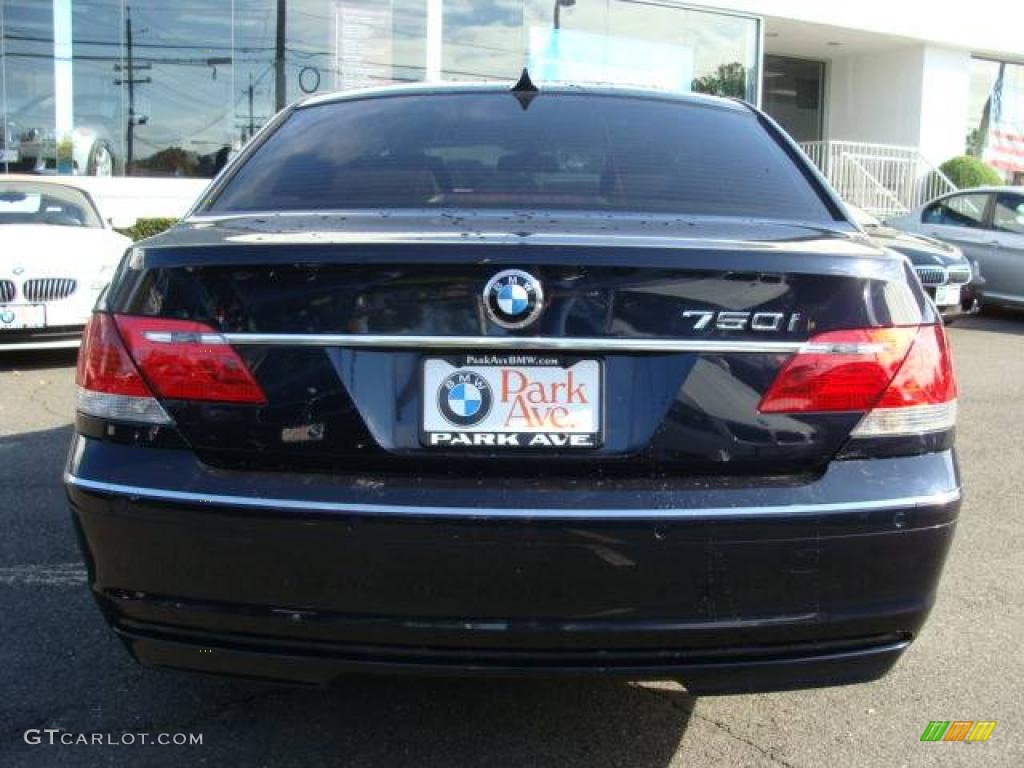 2007 7 Series 750i Sedan - Monaco Blue Metallic / Beige photo #7