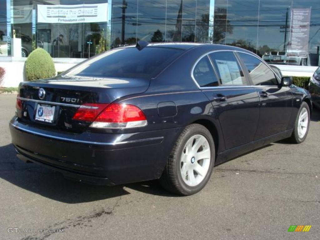 2007 7 Series 750i Sedan - Monaco Blue Metallic / Beige photo #8