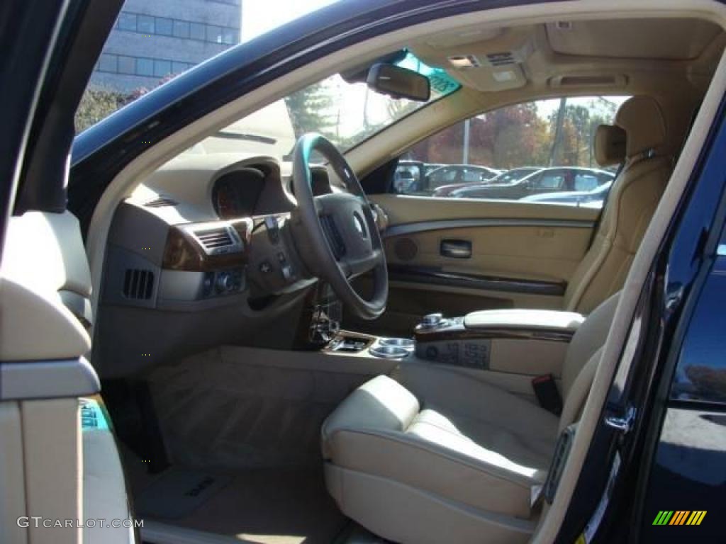 2007 7 Series 750i Sedan - Monaco Blue Metallic / Beige photo #10