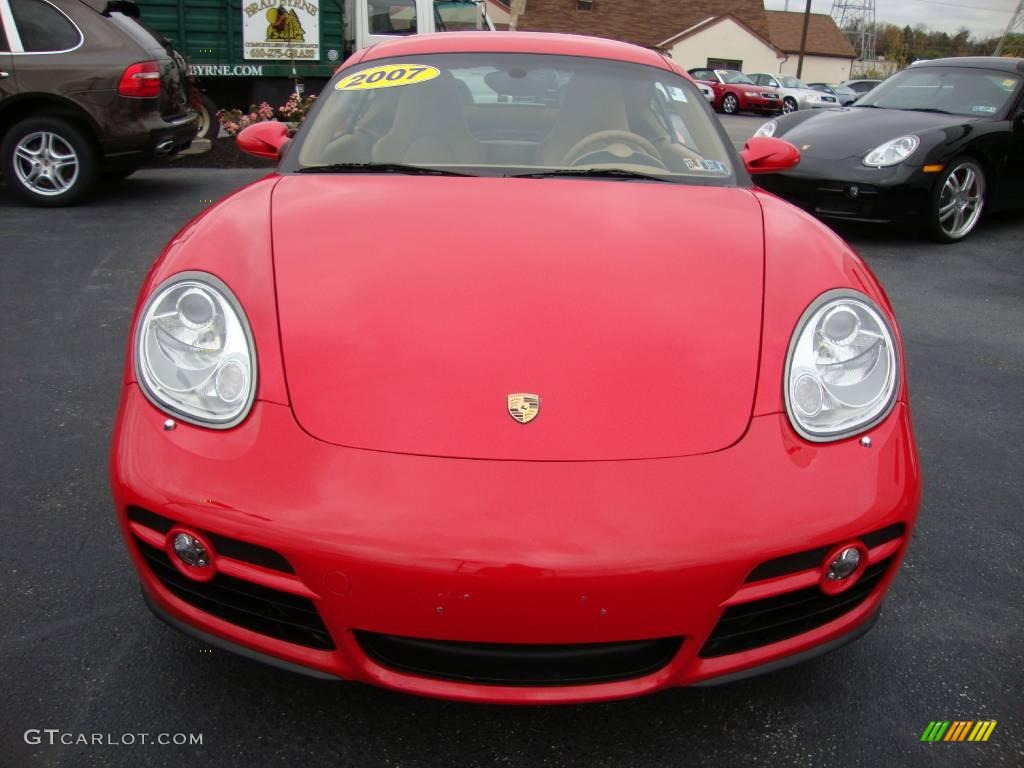 2007 Cayman  - Guards Red / Sand Beige photo #3