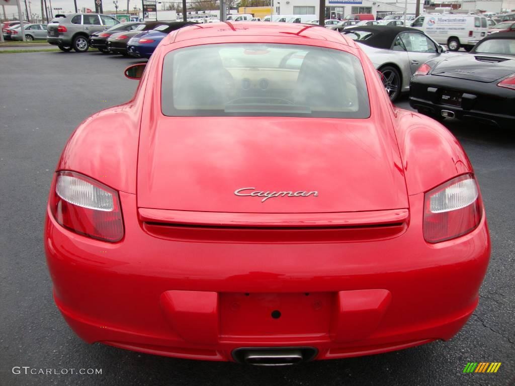 2007 Cayman  - Guards Red / Sand Beige photo #8