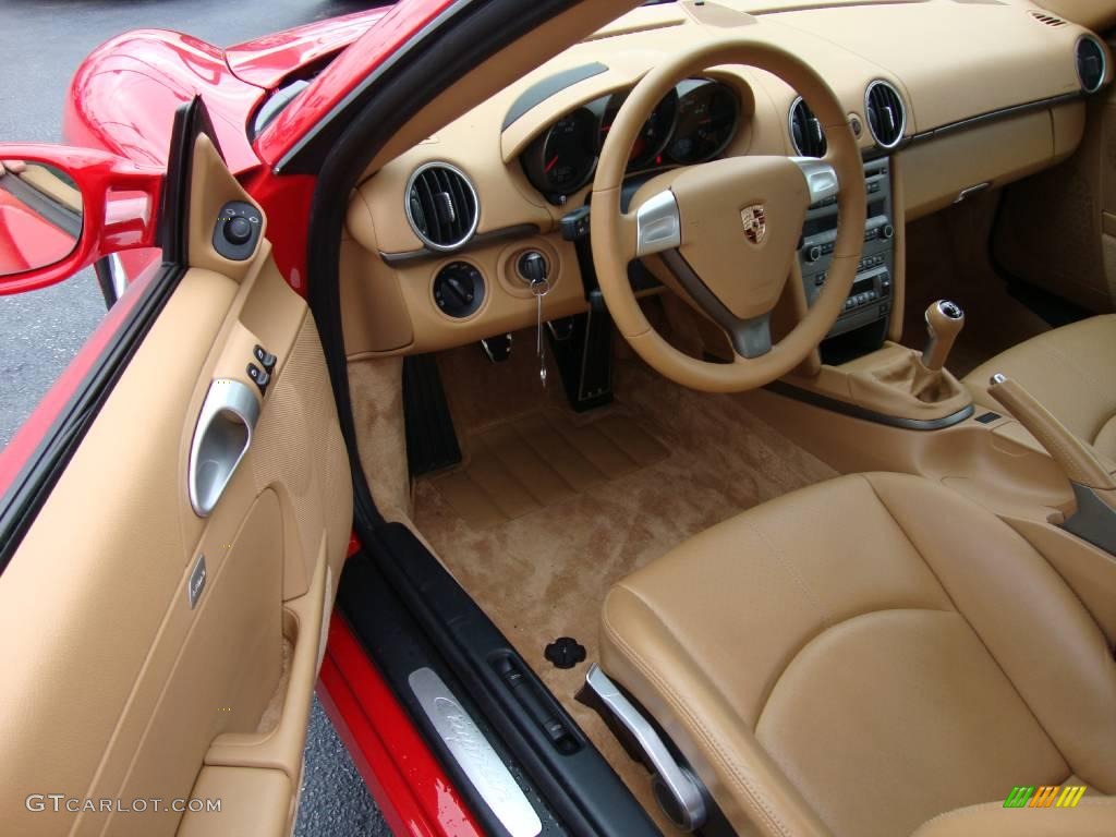 2007 Cayman  - Guards Red / Sand Beige photo #12