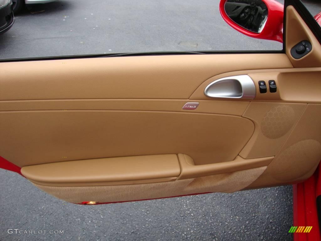 2007 Cayman  - Guards Red / Sand Beige photo #13