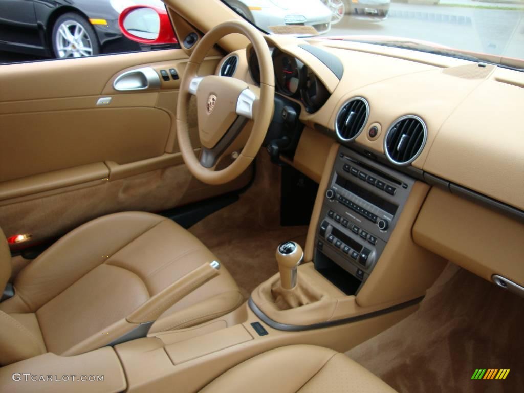 2007 Cayman  - Guards Red / Sand Beige photo #17