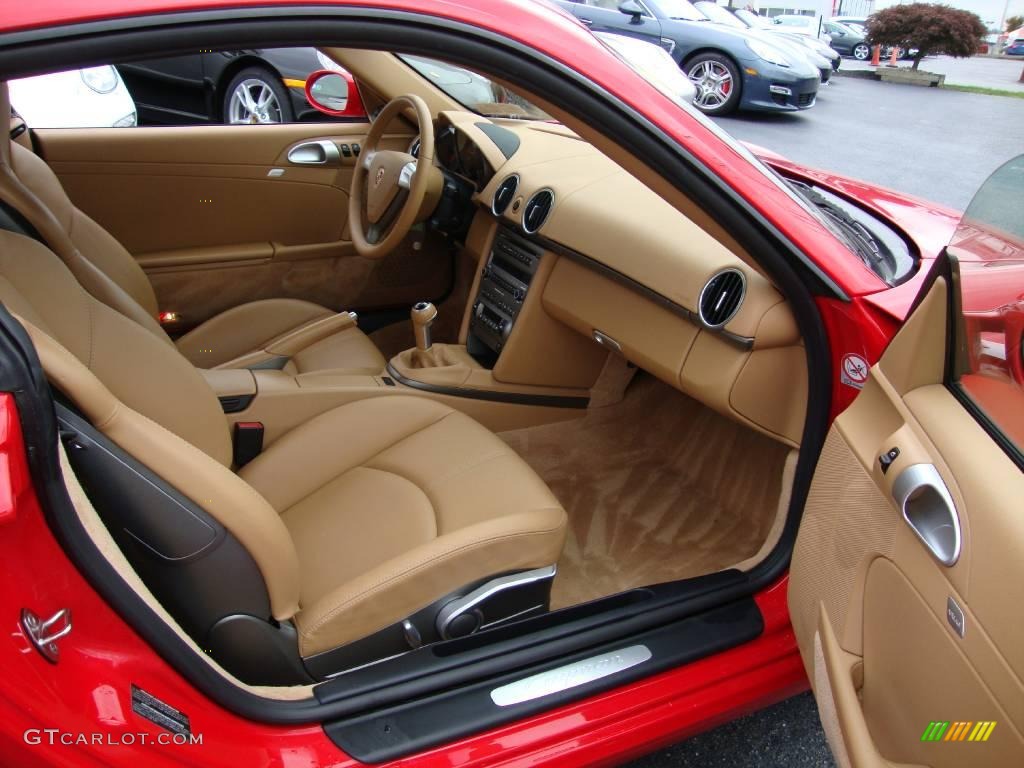 2007 Cayman  - Guards Red / Sand Beige photo #18