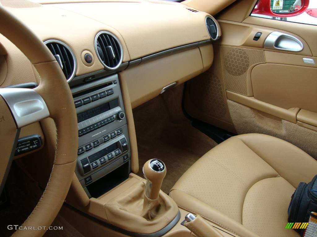 2007 Cayman  - Guards Red / Sand Beige photo #29