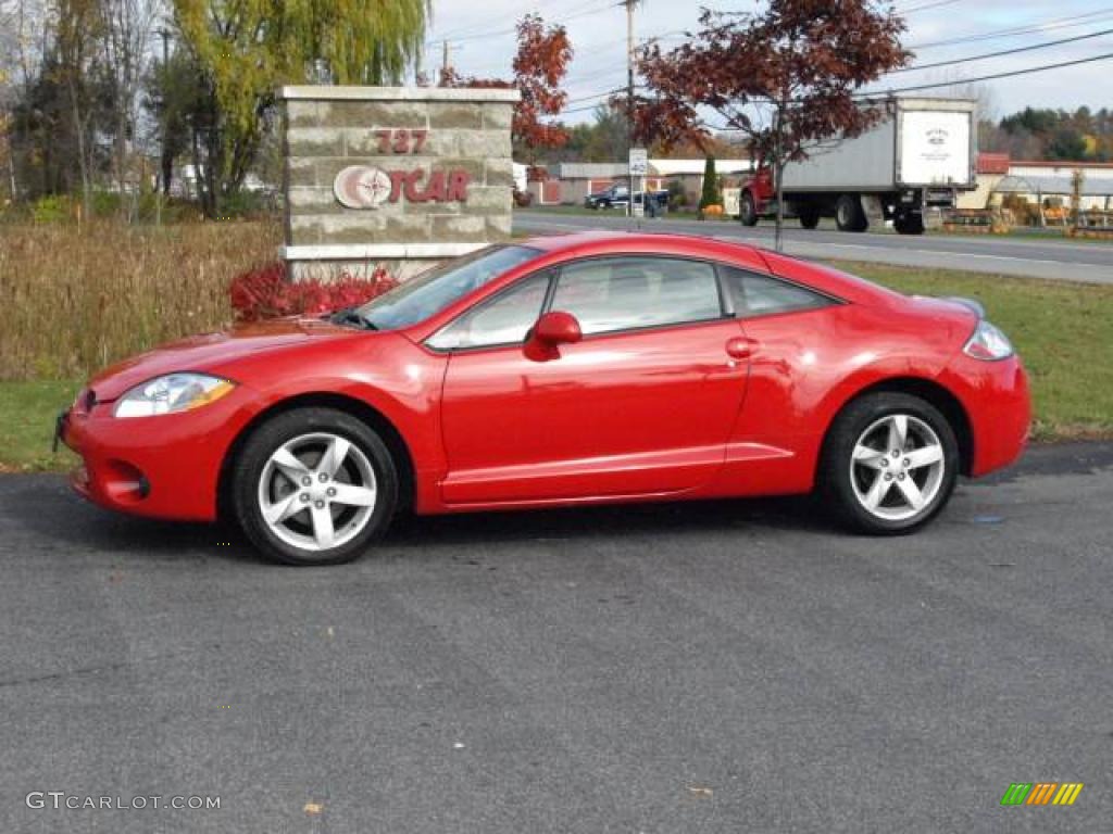 2007 Eclipse GS Coupe - Pure Red / Dark Charcoal photo #1