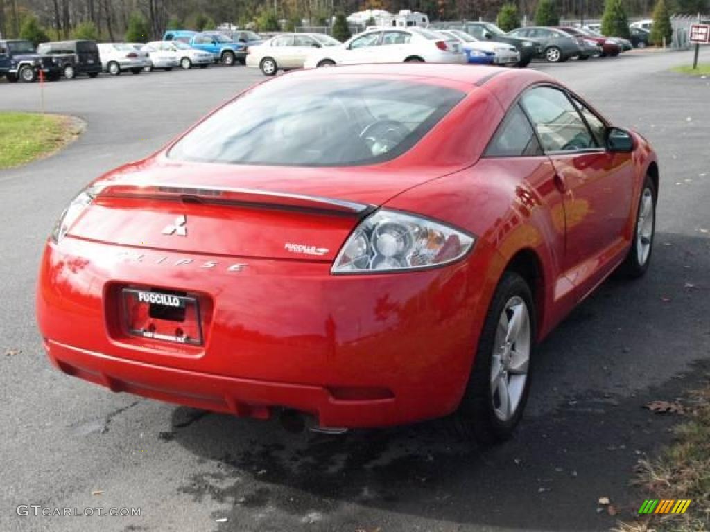 2007 Eclipse GS Coupe - Pure Red / Dark Charcoal photo #4