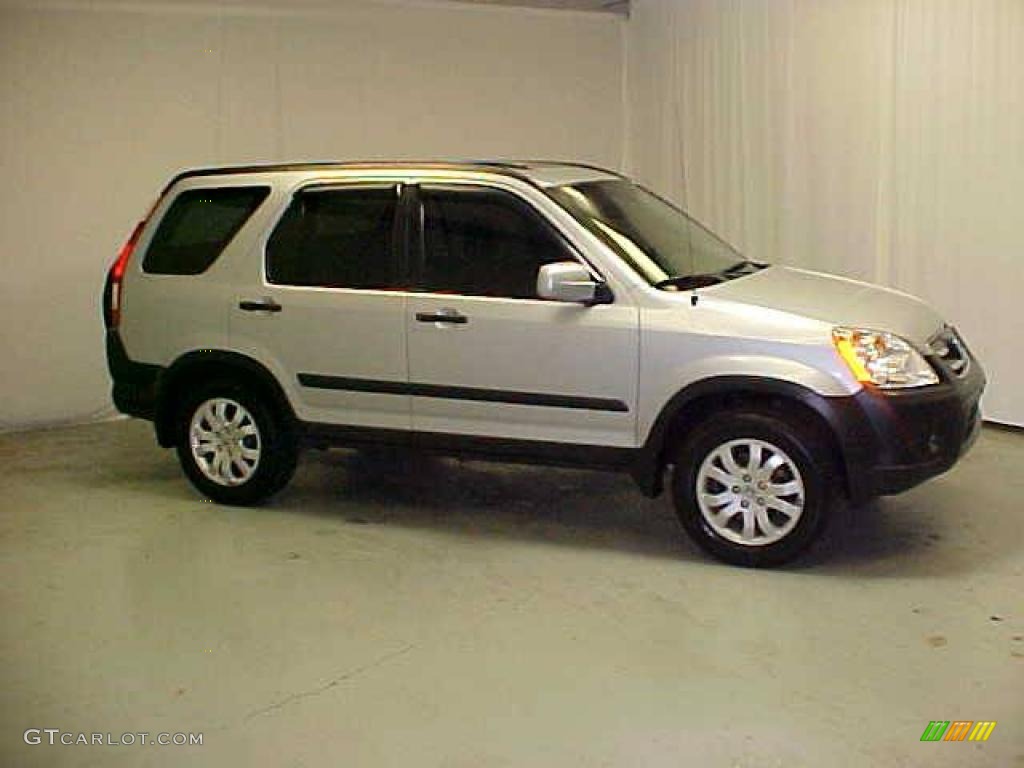 2005 CR-V EX 4WD - Satin Silver Metallic / Black photo #1