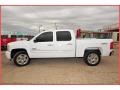 2009 Summit White Chevrolet Silverado 1500 LT Crew Cab 4x4  photo #2