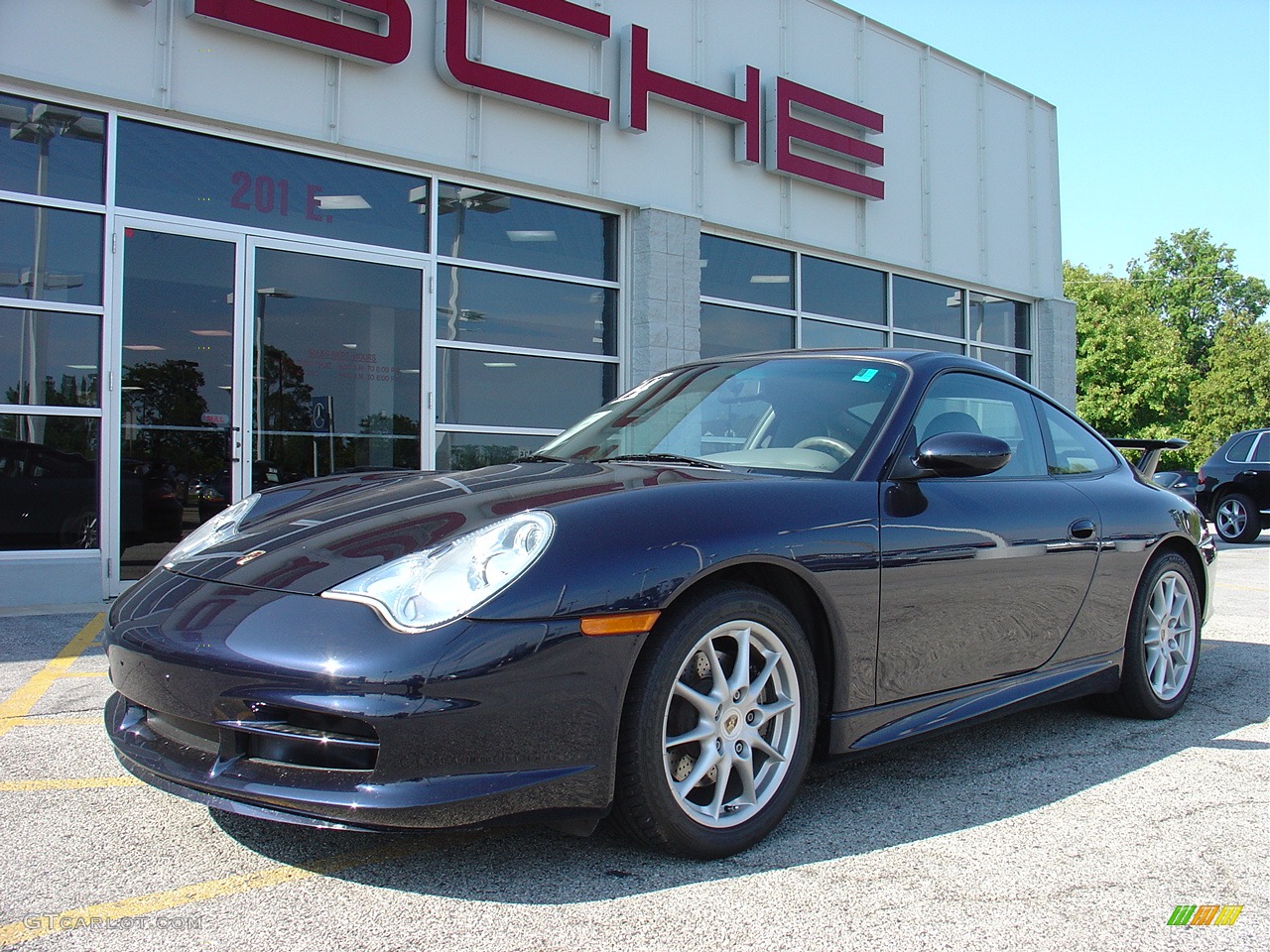 2004 911 Carrera Coupe - Midnight Blue Metallic / Graphite Grey photo #2