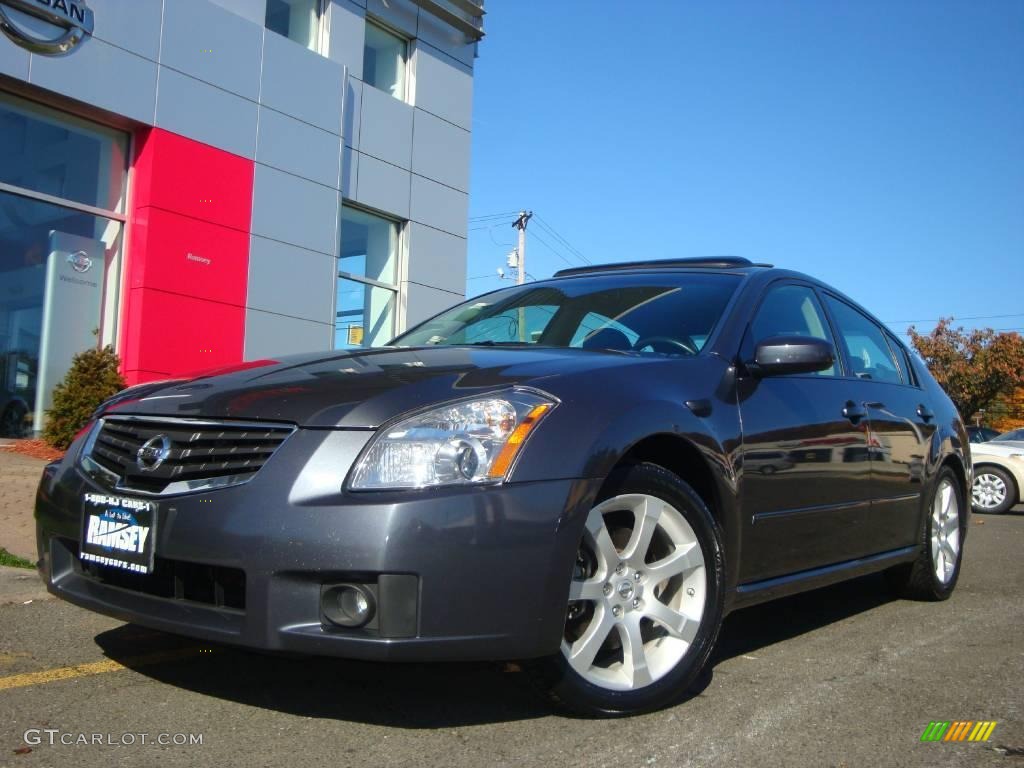 2007 Maxima 3.5 SE - Dark Slate Metallic / Charcoal photo #1