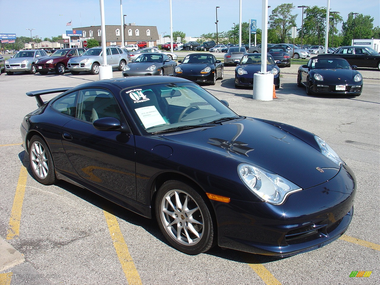 2004 911 Carrera Coupe - Midnight Blue Metallic / Graphite Grey photo #4